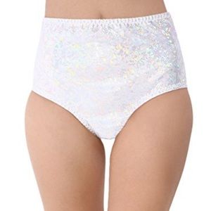 High waisted rave shorts